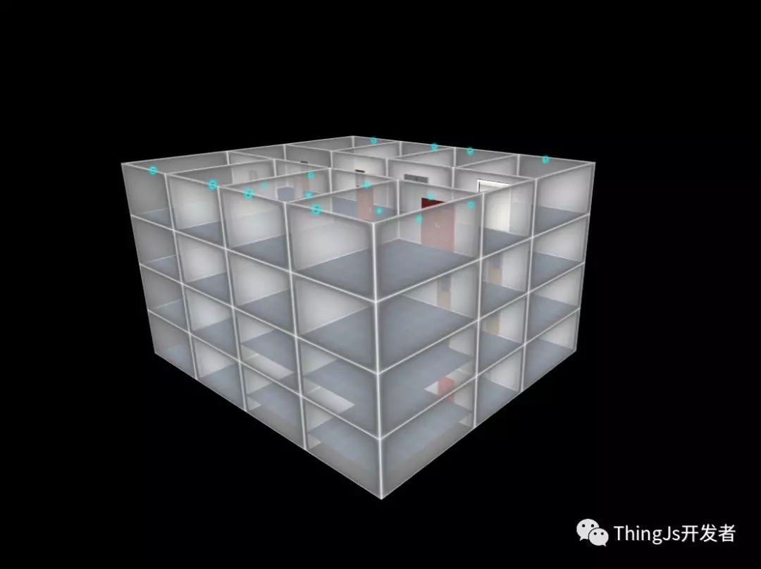 ThingJS可视化技巧：使用ThingJs在有限空间内体现上千个可视化对象