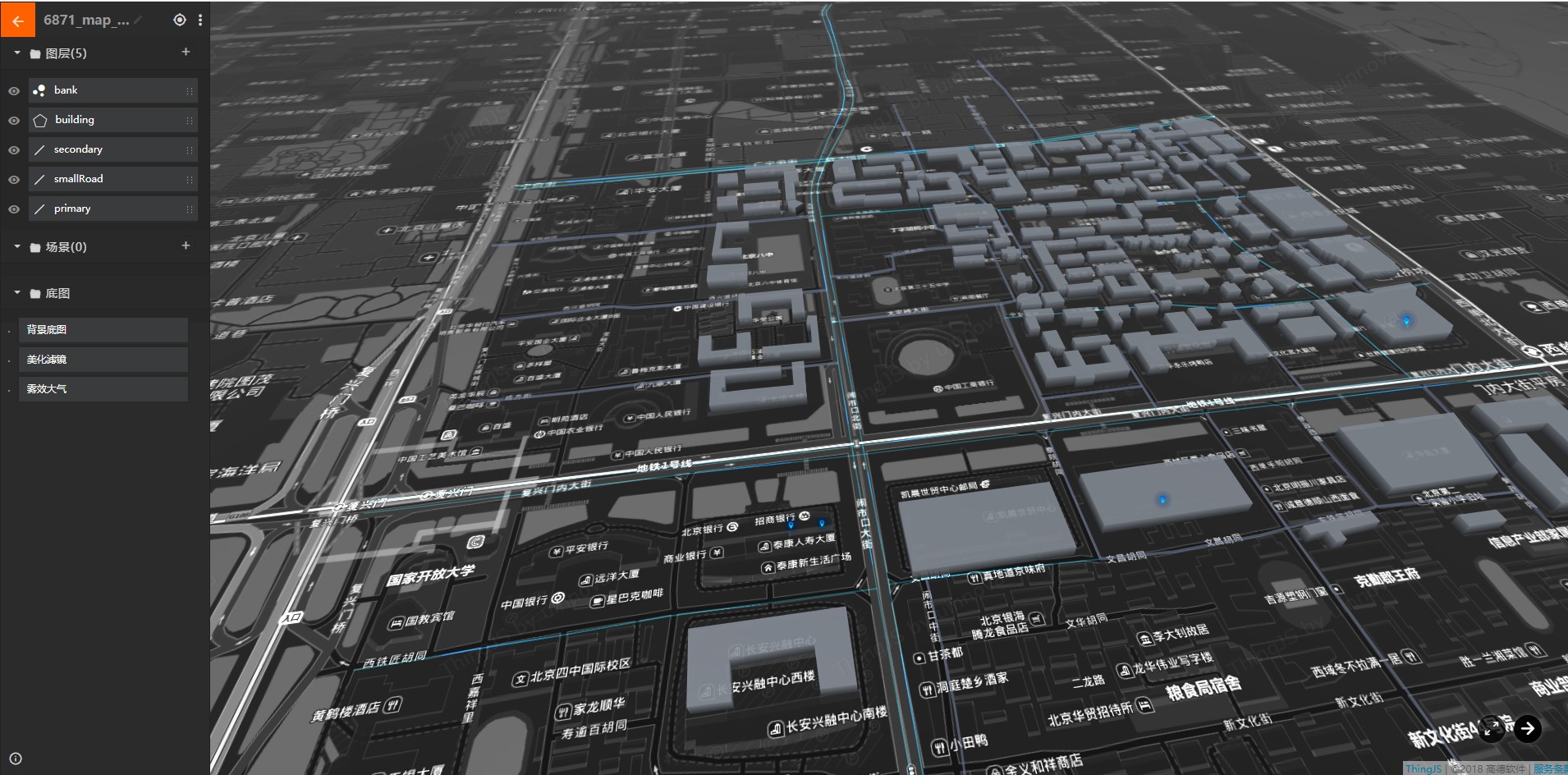 使用CityBuilder搭建智慧城市3D可视化模型
